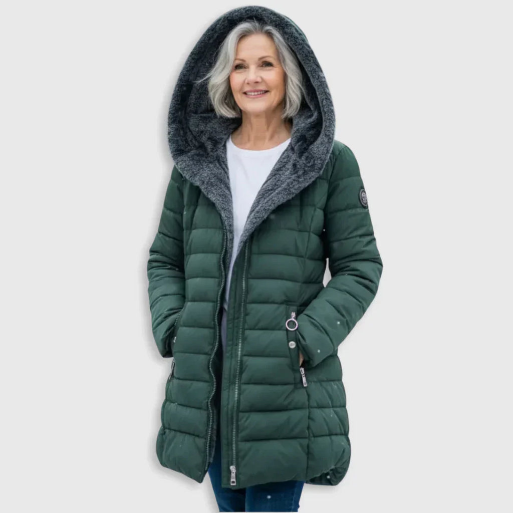 Damen Wintermantel Greta – Gesteppt, wasserabweisend, lang