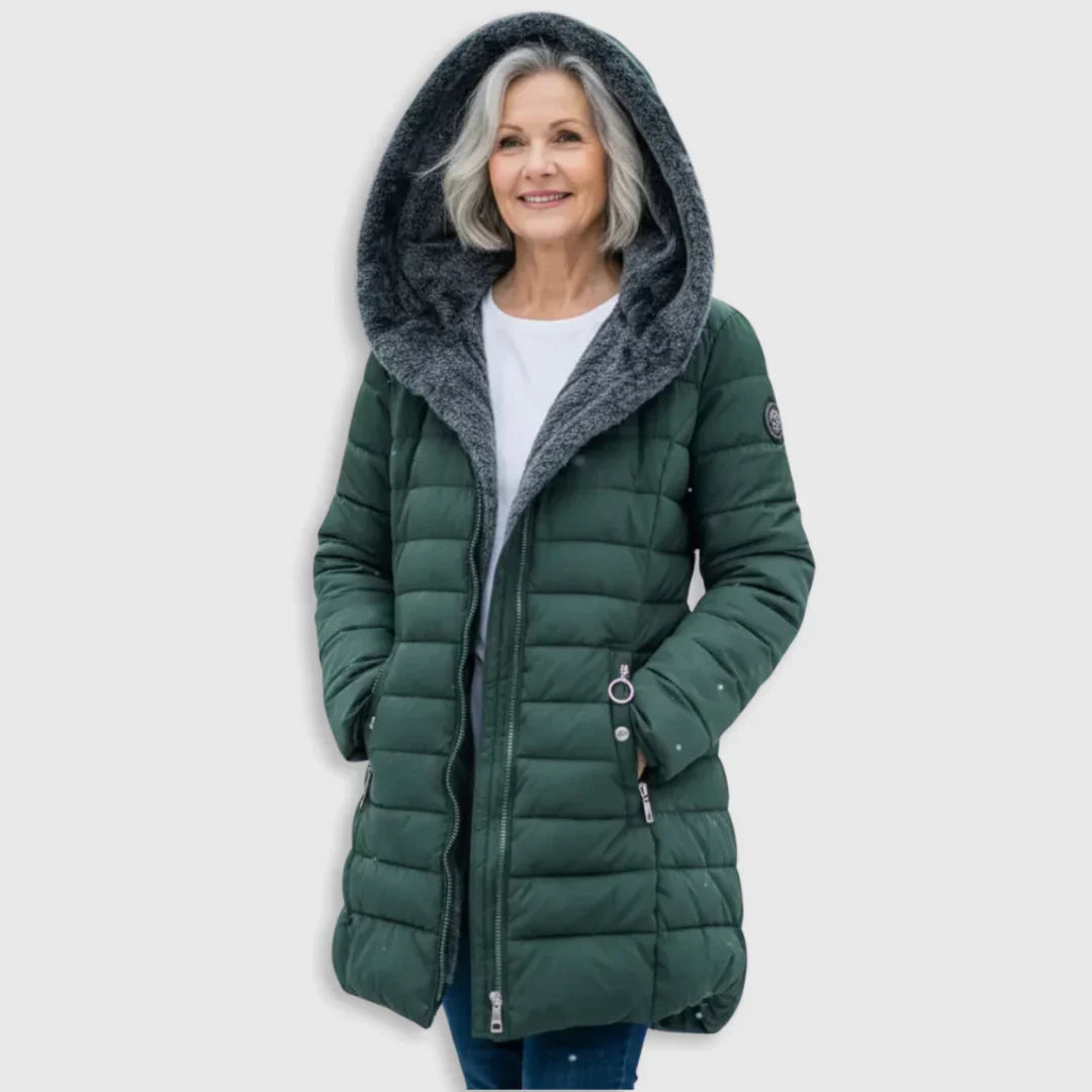 Damen Wintermantel Greta – Gesteppt, wasserabweisend, lang
