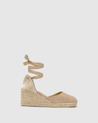 Damen Espadrille-Keilschuh Emma – Bio-Baumwolle, 7 cm Keilabsatz