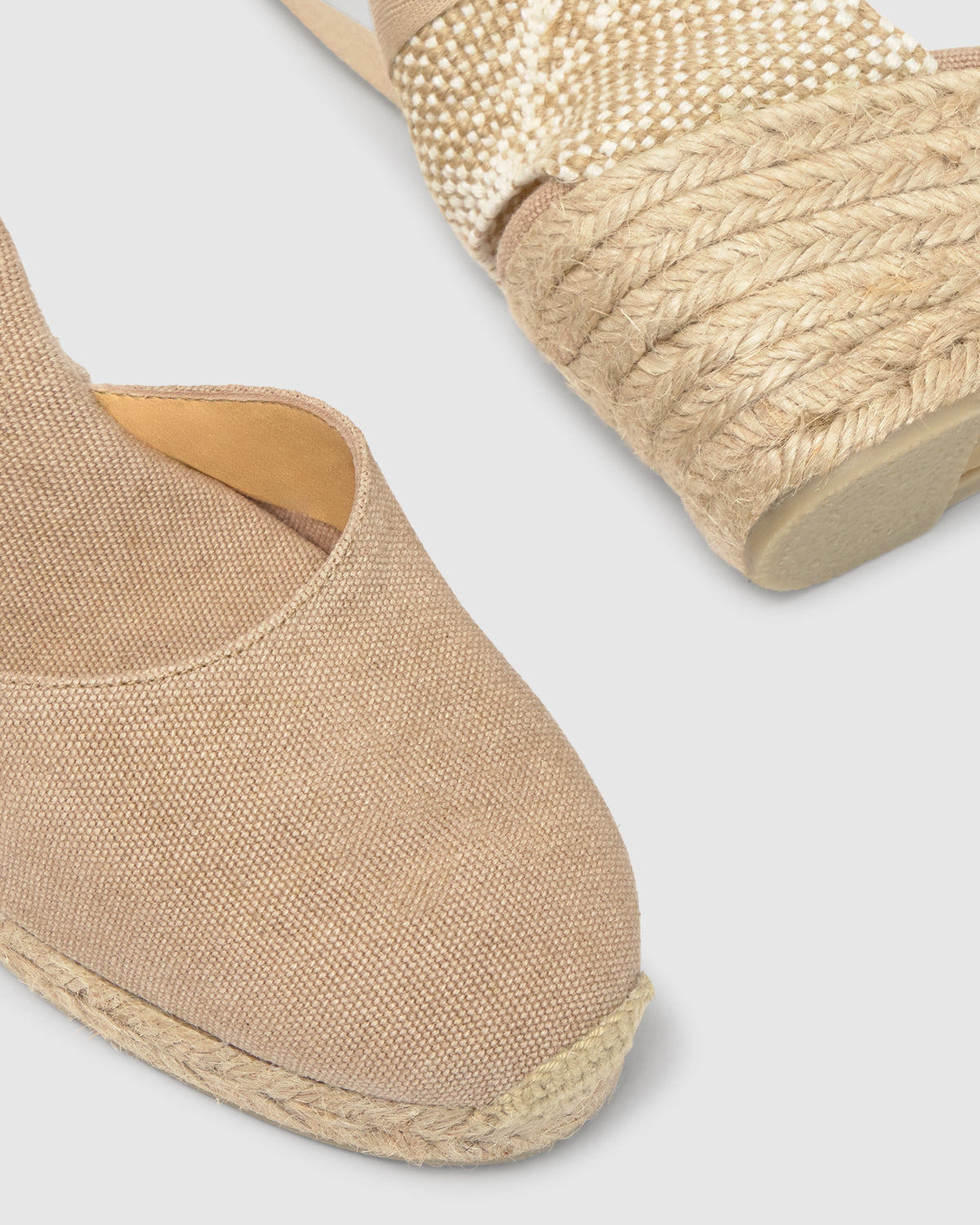 Damen Espadrille-Keilschuh Emma – Bio-Baumwolle, 7 cm Keilabsatz