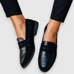 Damen Mokassin Emma – Eleganter Schleifen-Detail, Strukturiertes Design