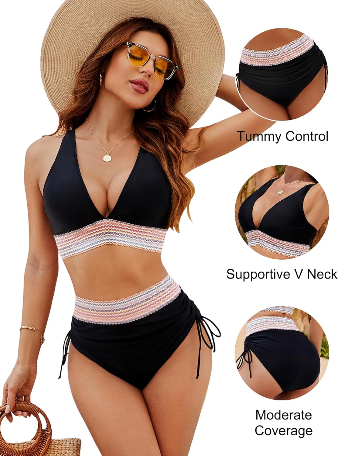 Damen Bikini Emma – Verstellbar, Bauchkontrolle, Push-up
