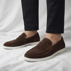 Herren Loafer Felix – Wildleder, Penny-Detail, Komfortabel