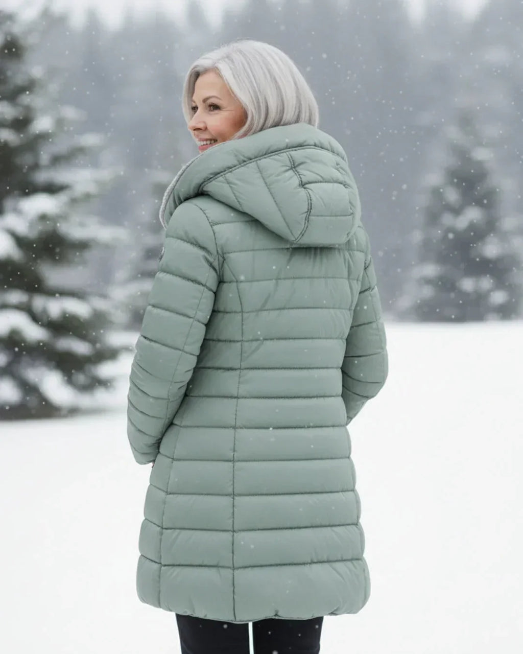Damen Wintermantel Greta – Gesteppt, wasserabweisend, lang