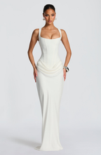 Damen Maxikleid Greta – Sanduhrform mit Korsett