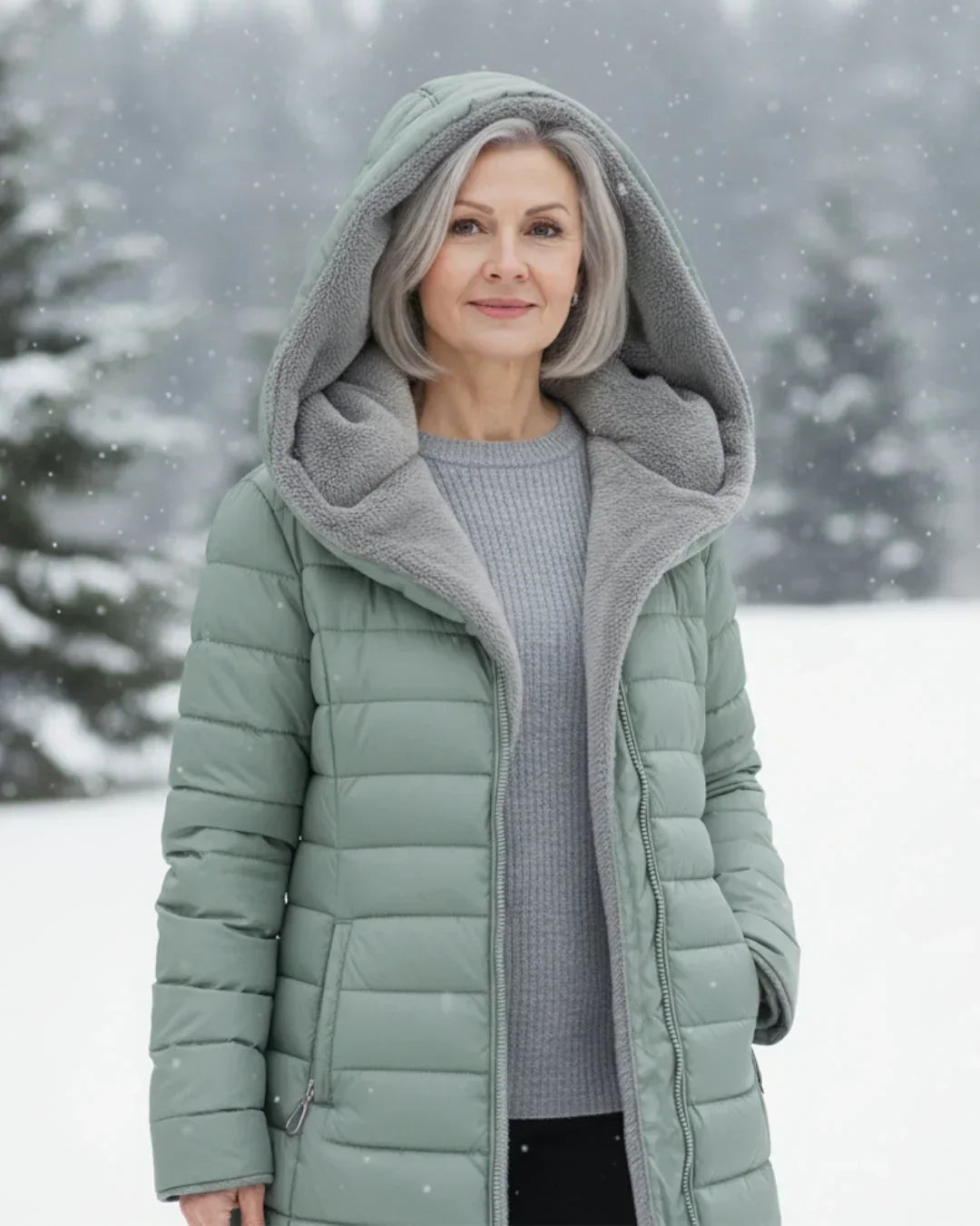 Damen Wintermantel Greta – Gesteppt, wasserabweisend, lang