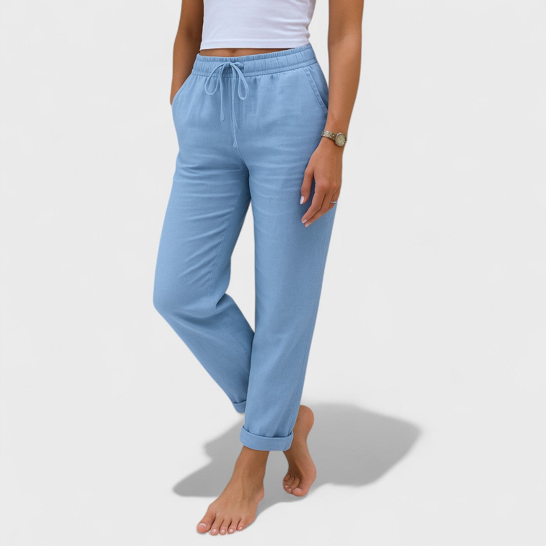 Damen Leinenhose Emma – Locker geschnitten, atmungsaktiv