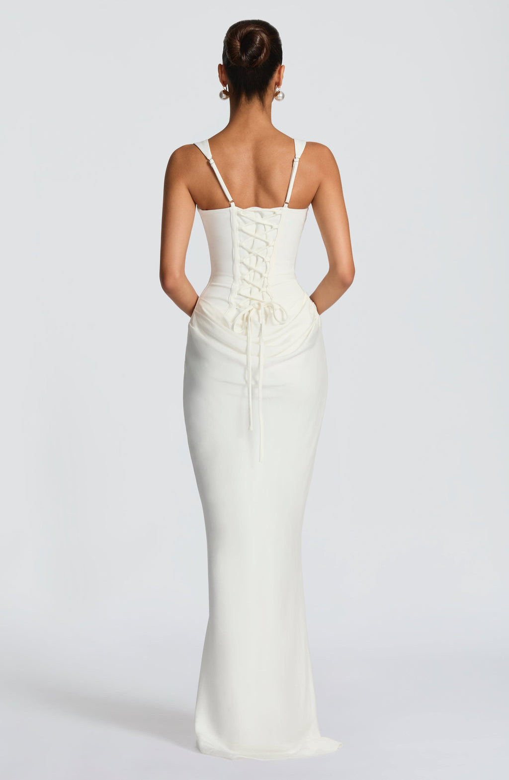Damen Maxikleid Greta – Sanduhrform mit Korsett