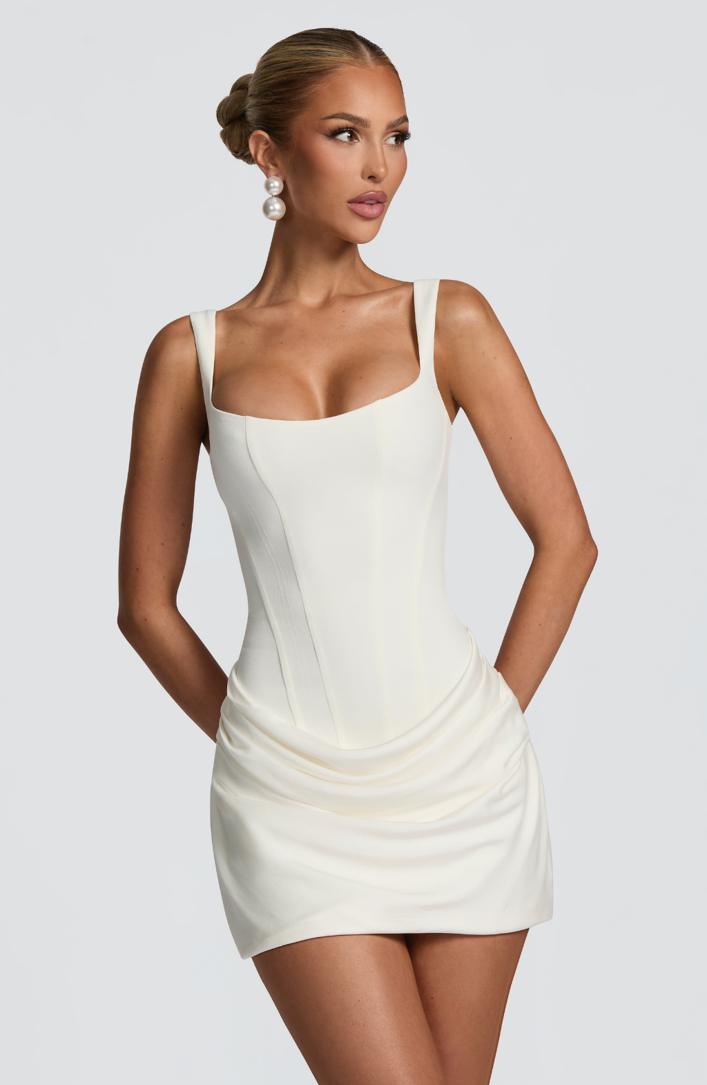 Damen Minikleid Emma – Tailliert, drapiert, elegant