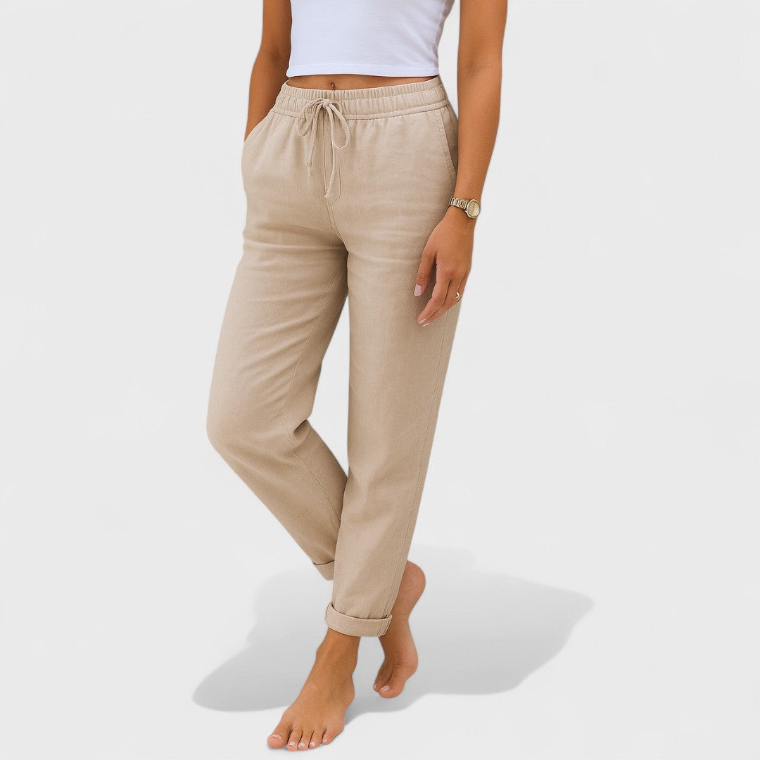 Damen Leinenhose Emma – Locker geschnitten, atmungsaktiv