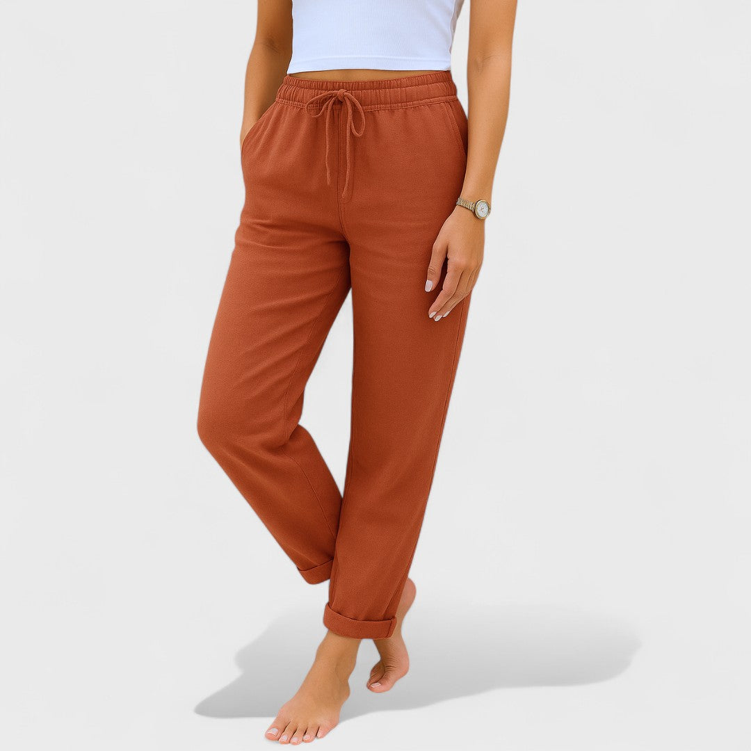 Damen Leinenhose Emma – Locker geschnitten, atmungsaktiv