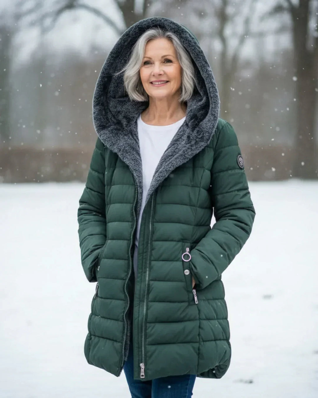 Damen Wintermantel Greta – Gesteppt, wasserabweisend, lang