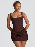 Damen Minikleid Emma – Tailliert, drapiert, elegant