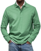 Herren Poloshirt langarm Felix – Eleganter Schnitt, zeitlos