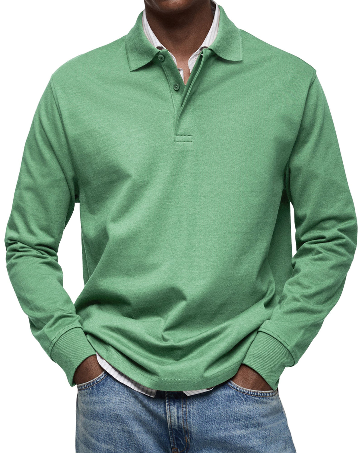Herren Poloshirt langarm Felix – Eleganter Schnitt, zeitlos