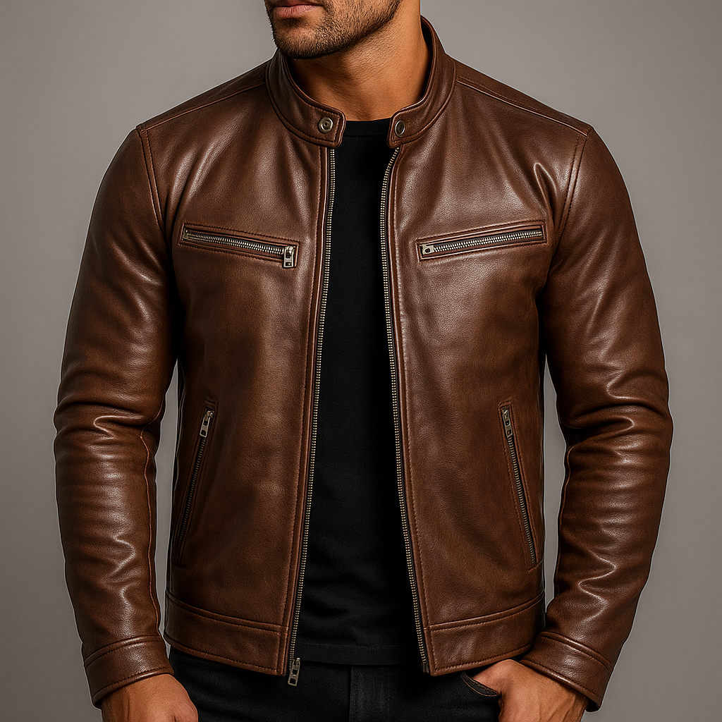 Herren Lederjacke Paul – Vintage Echtleder, robust