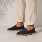 Herren Espadrilles Felix – Marineblau, Jute, leicht