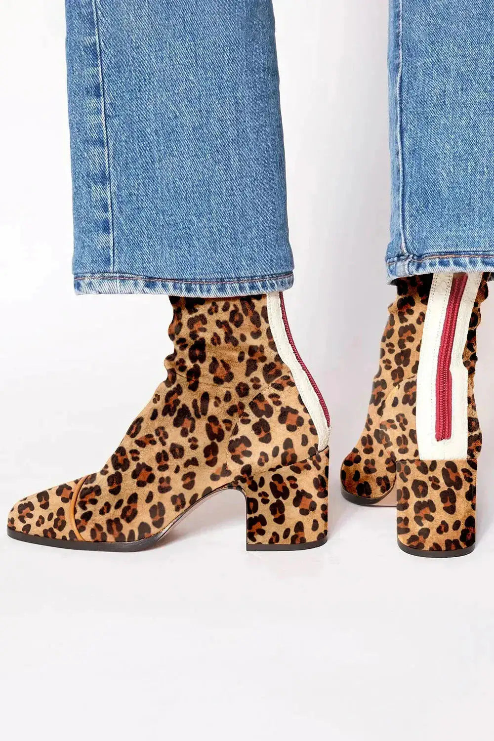 Damen Stiefeletten Greta – Weiches Wildleder, stabiler Blockabsatz