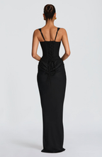Damen Maxikleid Greta – Sanduhrform mit Korsett