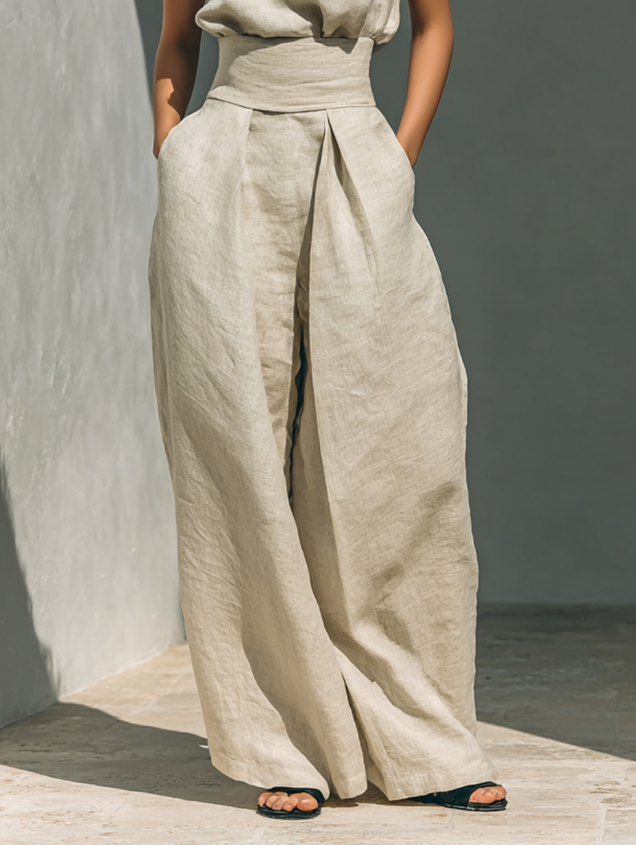 Damen Leinenanzug Elena – Minimalistisch, Baumwolle-Leinen