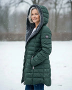 Damen Wintermantel Greta – Gesteppt, wasserabweisend, lang