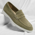 Herren Loafer Felix – Wildleder, Penny-Detail, Komfortabel