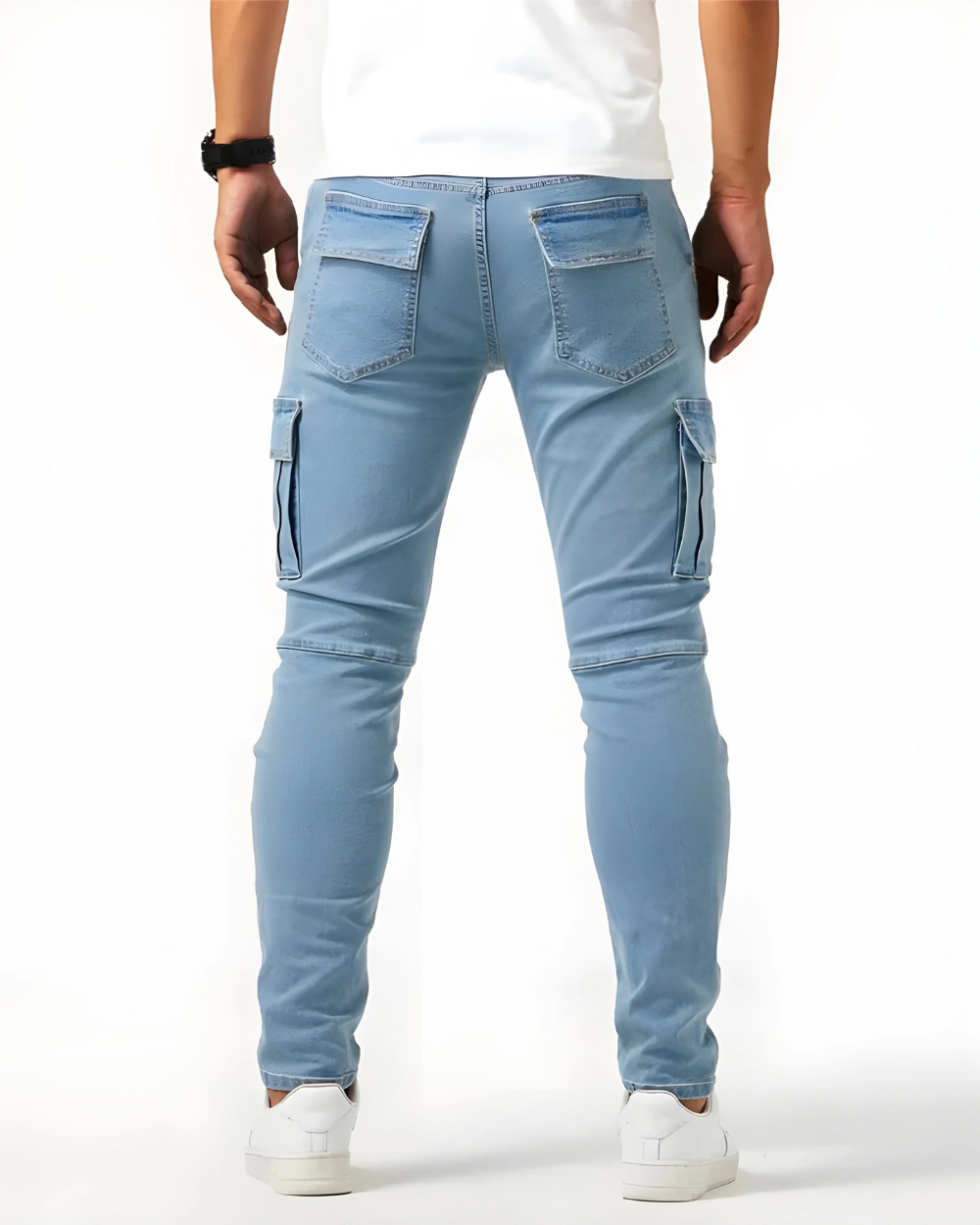 Herren Cargo Hose Marineblau – Elastisch, funktional, modern