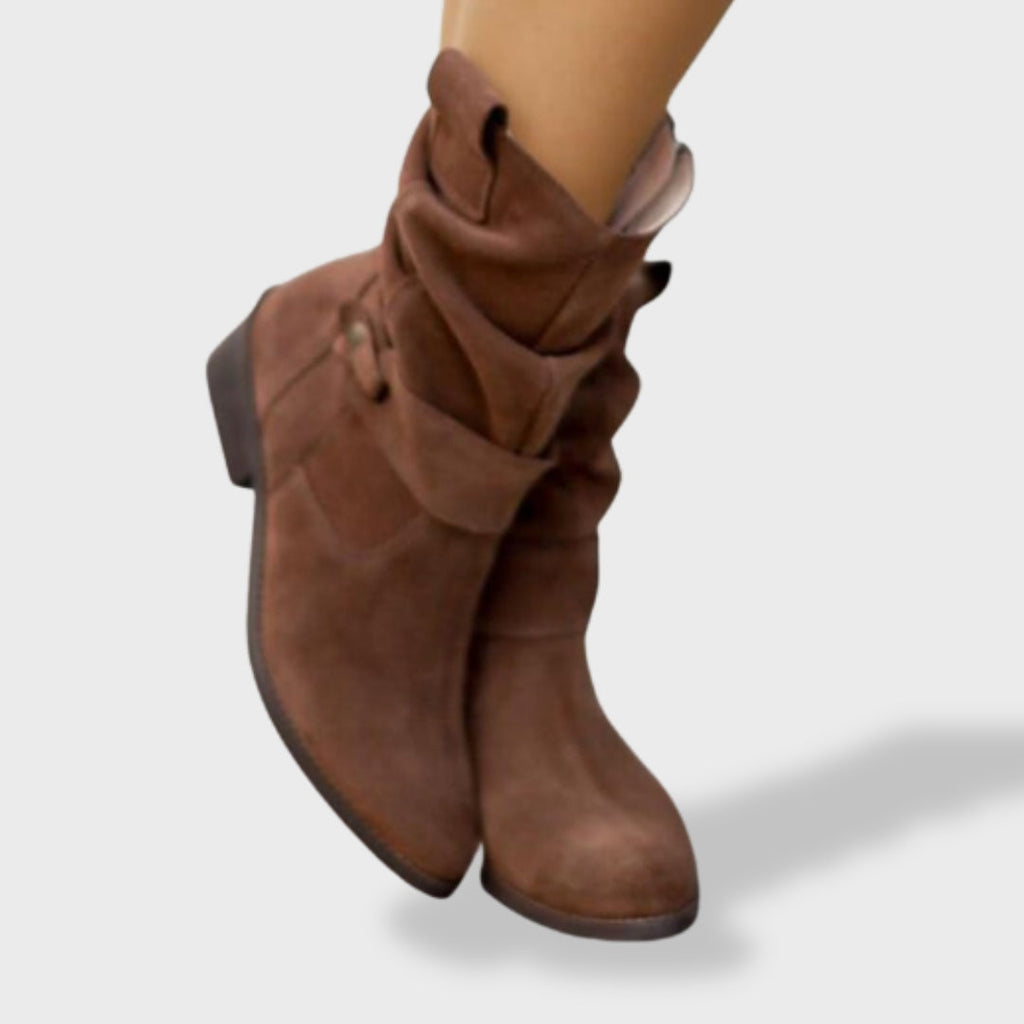 Damen Stiefeletten Lucia – Wildleder Reißverschluss