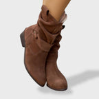 Damen Stiefeletten Lucia – Wildleder Reißverschluss
