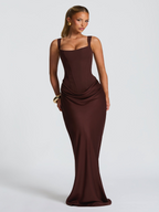 Damen Maxikleid Greta – Sanduhrform mit Korsett
