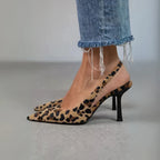 Damen Leoparden-Pumps Sophia – Spitz & Slingback Design