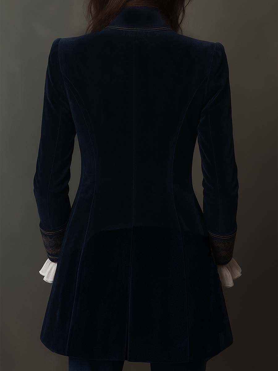 Damen Vintage Jacke Lina – Lang, elegant, zeitlos