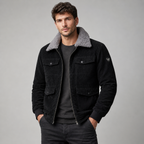 Herren Cordjacke Felix – Strukturierter Kragen, Innenfutter
