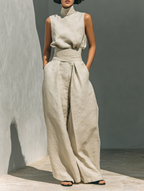 Damen Leinenanzug Elena – Minimalistisch, Baumwolle-Leinen
