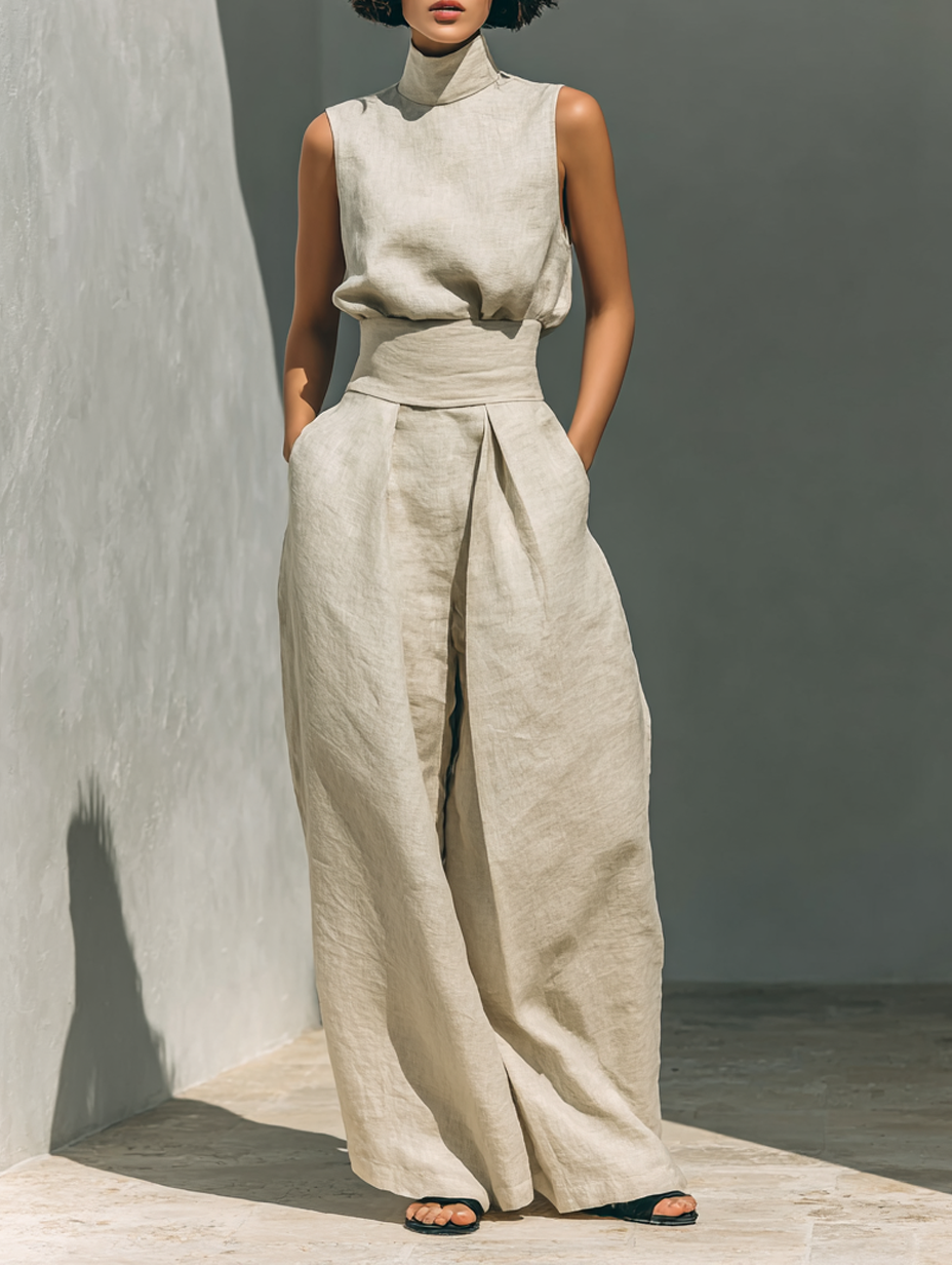 Damen Leinenanzug Elena – Minimalistisch, Baumwolle-Leinen