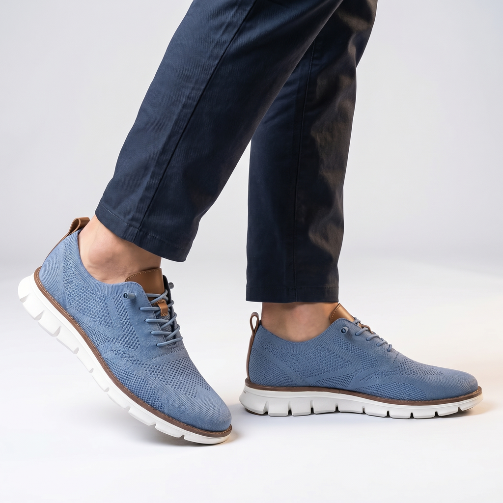 Herren Sportschuh Felix – Atmungsaktives Mesh mit Lederbesatz