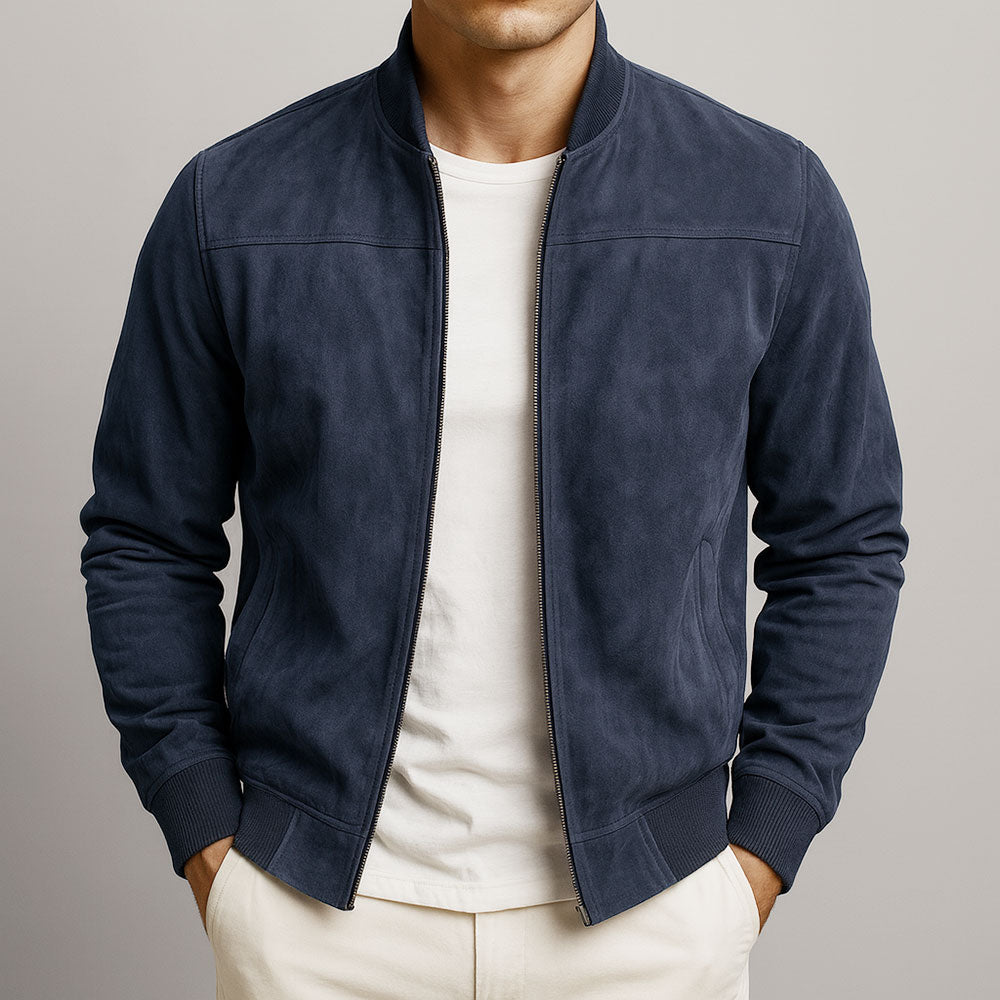 Herrenjacke Felix – Veloursleder urbaner Stil elegant
