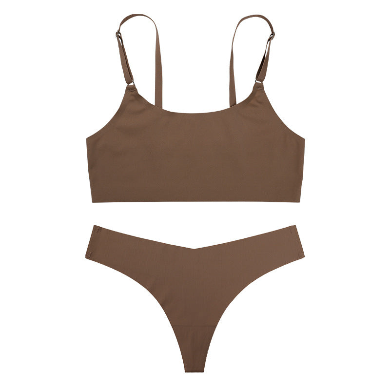 Damen Wäsche-Set Emma – Ice Silk nahtlos, BH und Slip