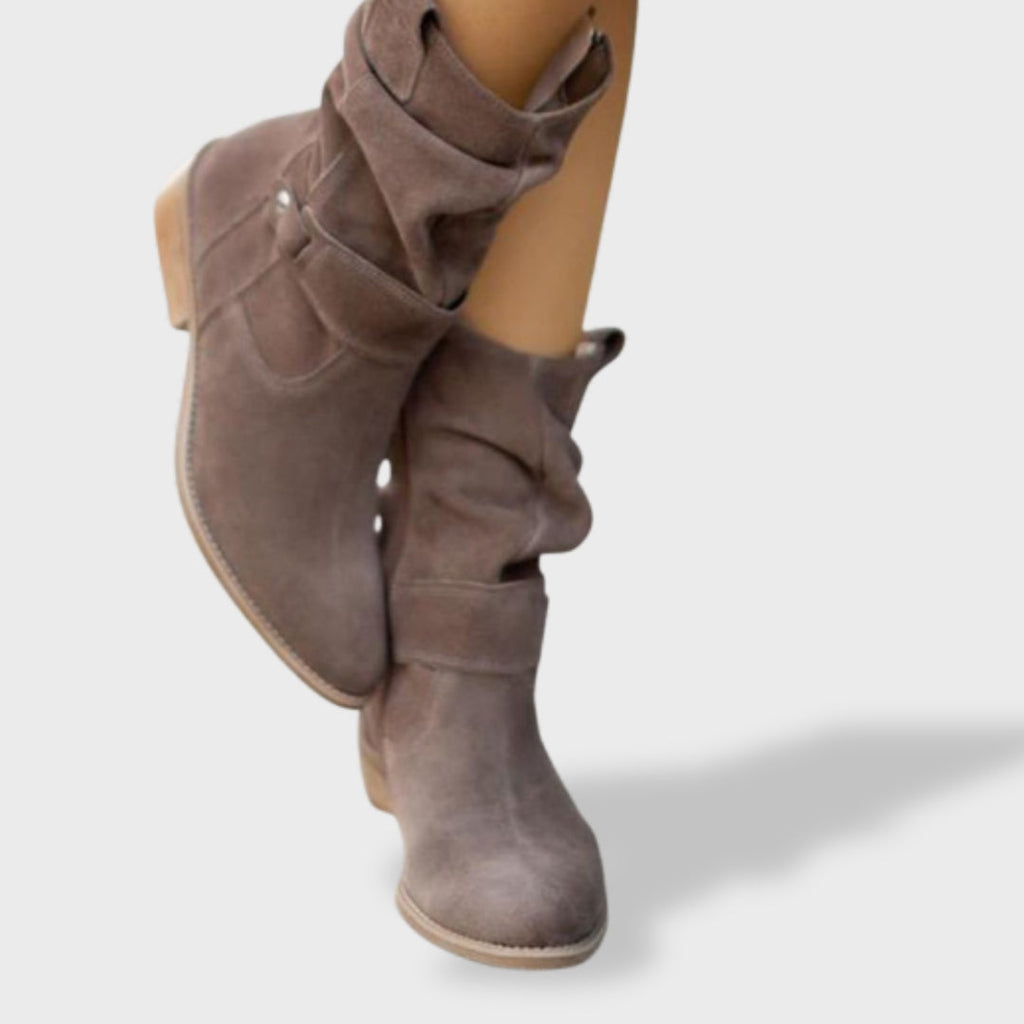 Damen Stiefeletten Lucia – Wildleder Reißverschluss