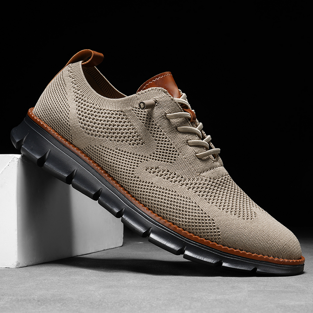Herren Sportschuh Felix – Atmungsaktives Mesh mit Lederbesatz