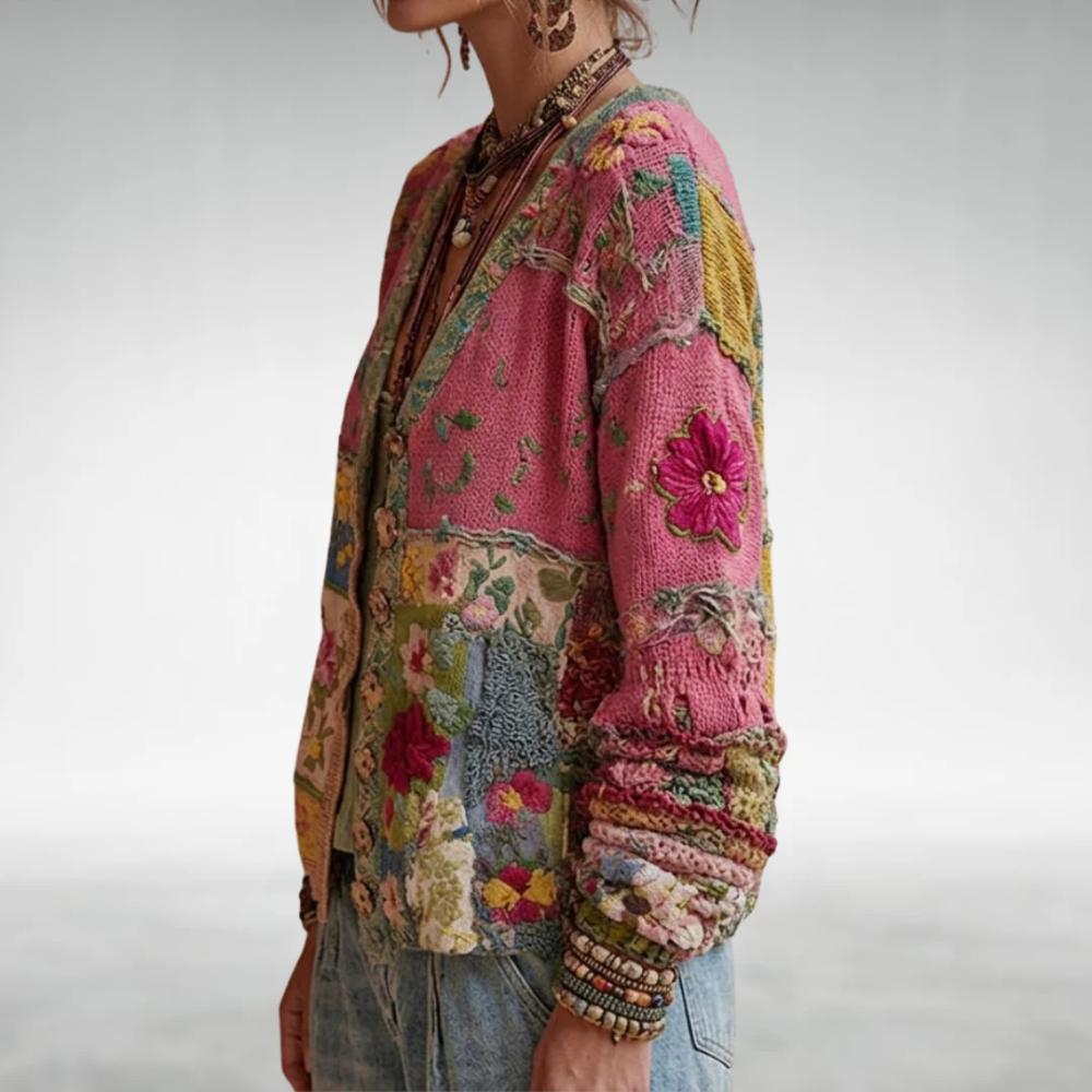 Damen Strickjacke Emma – Boho, ultra weich, lockerer Schnitt
