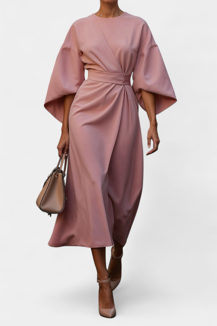 Damen Kleid Lena – Laternenärmel, tailliert