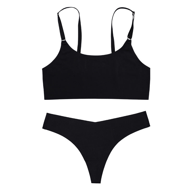 Damen Wäsche-Set Emma – Ice Silk nahtlos, BH und Slip