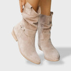 Damen Stiefeletten Lucia – Wildleder Reißverschluss