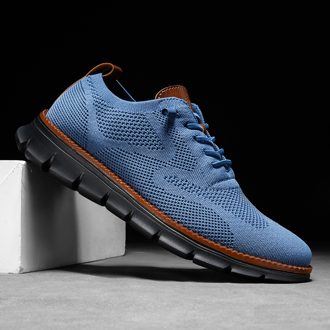 Herren Sportschuh Felix – Atmungsaktives Mesh mit Lederbesatz
