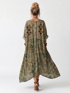 Damen Midikleid Mira – Oversized Schnitt mit Knöpfen und Taschen
