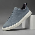 Herren Slip-On Wildlederschuhe Paul – Elegant, cremefarbene Sohle