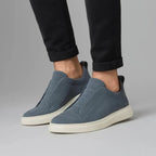 Herren Slip-On Wildlederschuhe Paul – Elegant, cremefarbene Sohle