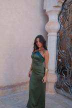 Damen Abendkleid grün – Eleganter Schnitt, weiches Material