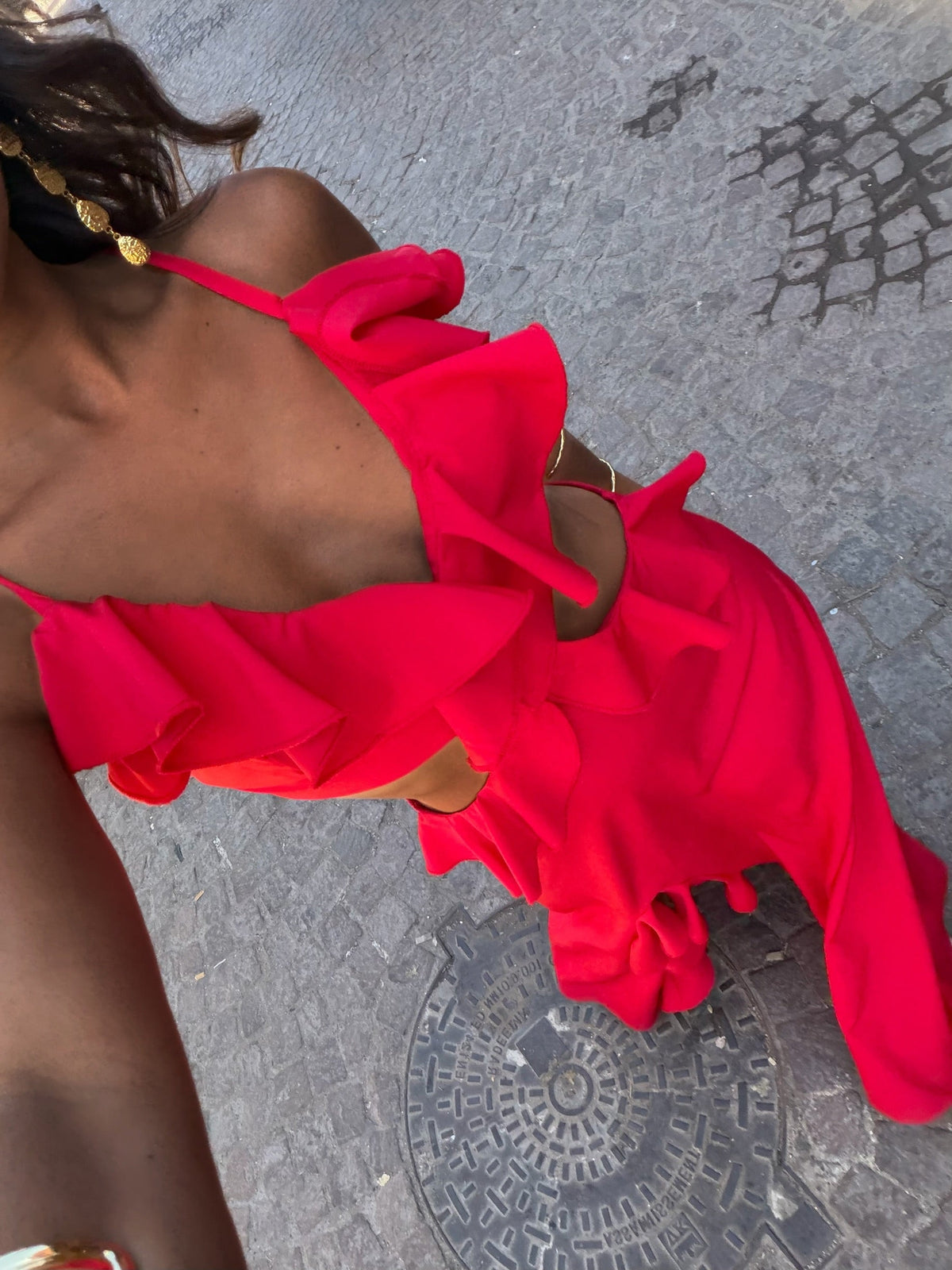 Damen Bohemiekleid lang – Elastischer Rücken, fließender Schnitt